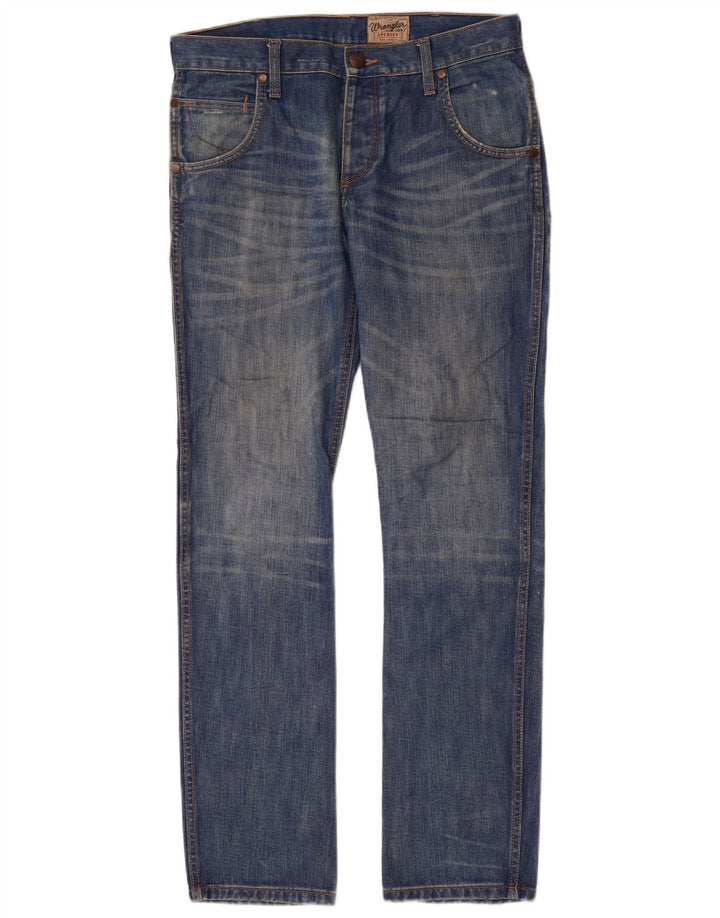 Wrangler Herren Spencer Slim Jeans W32 L34 Blaue Baumwolle