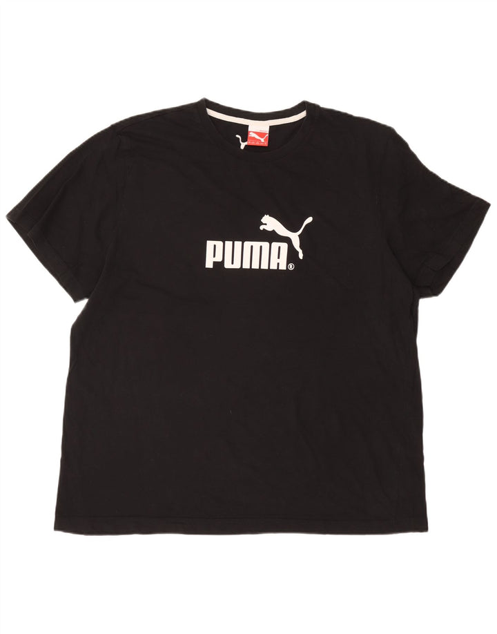 Puma Herren Grafik T-Shirt Top 2XL Schwarz
