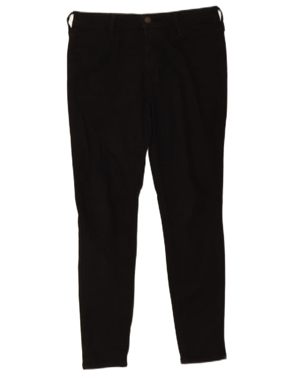 Hollister Damen High Rise Skinny Jeans US 7 Medium W28 L26 Schwarze Baumwolle