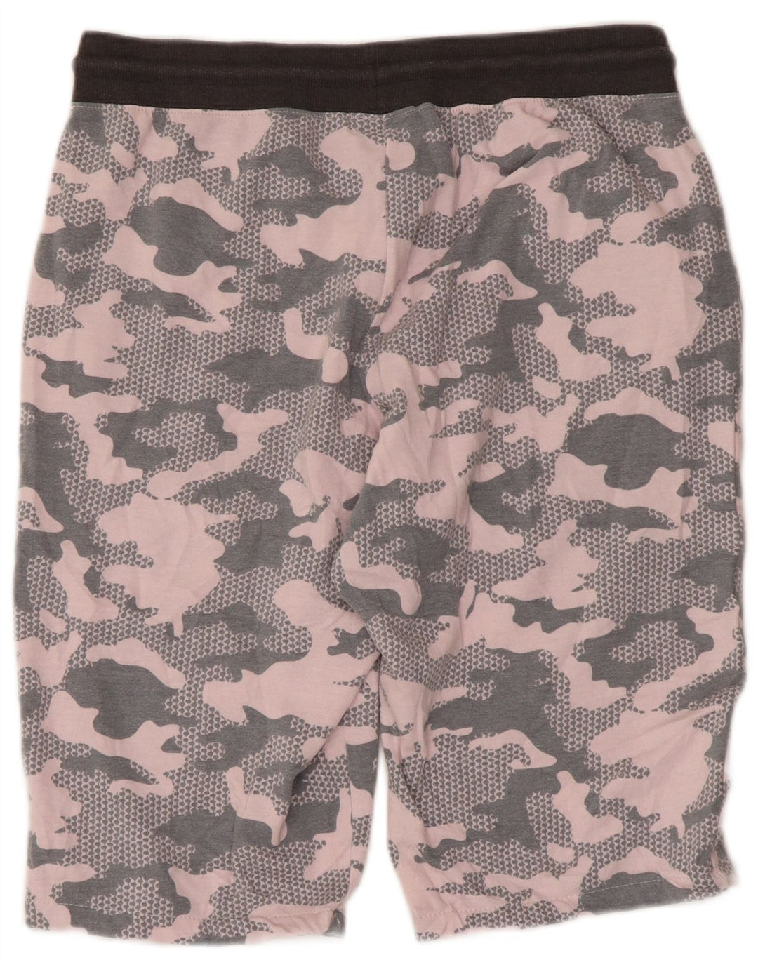 REEBOK Damen Sportshorts UK 14 Mittelgraues Camouflage-Polyester