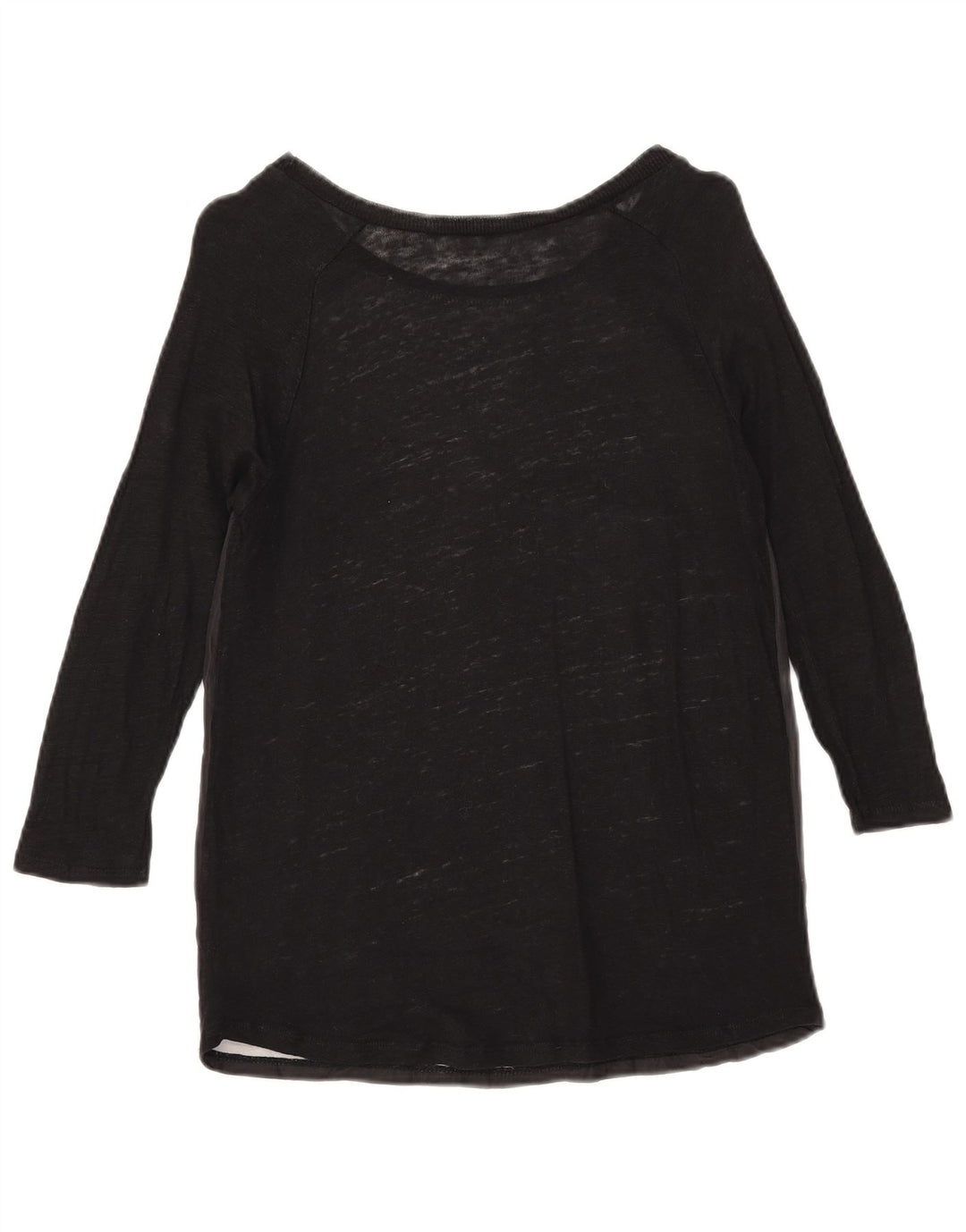 Zara Damen Grafik-Top mit 3/4-Ärmeln, UK-Größe 12, mittelschwarz, geblümt
