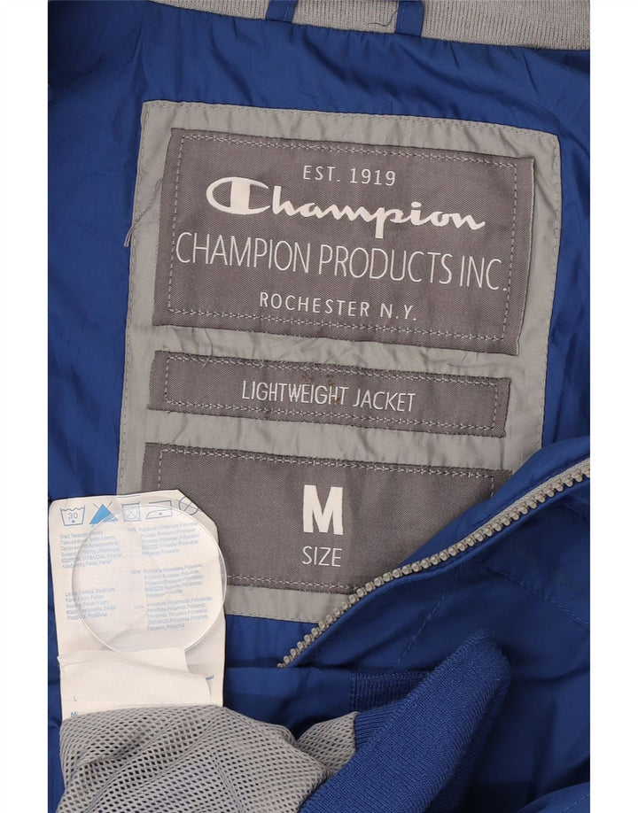 Champion Herren Bomberjacke UK 38 Mittelblaues Polyester