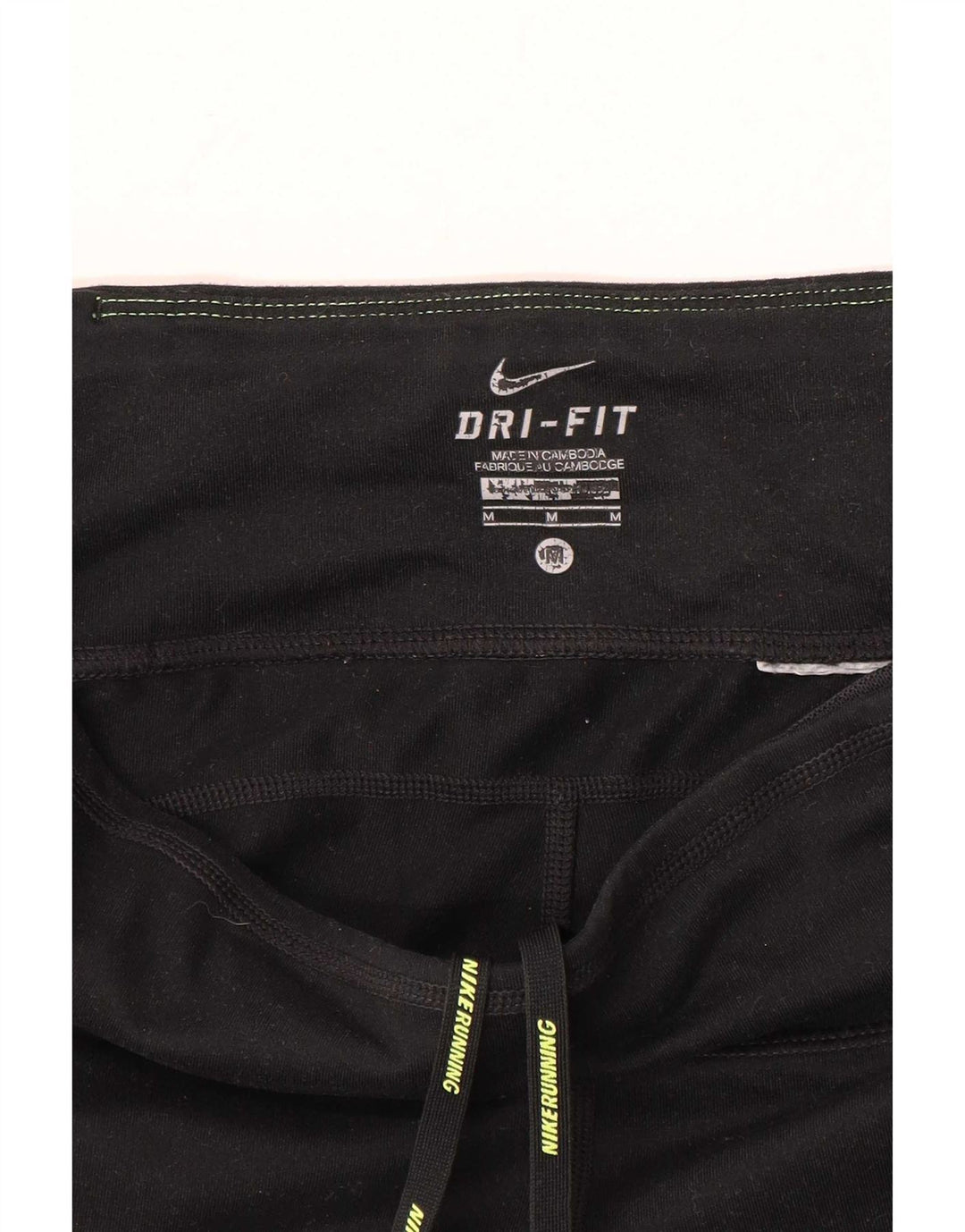 Nike Damen Dri Fit Capri Leggings UK 14 Medium Schwarz