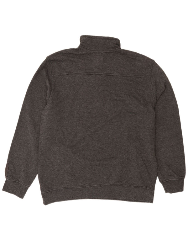 Champion Herren-Sweatshirt mit Reißverschluss am Hals, 3XL, graue Baumwolle