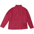 L.L.BEAN Womens Zip Neck Fleece Jumper UK 14 Medium Red Polyester Vintage L.L.Bean and Second-Hand L.L.Bean from Messina Hembry 
