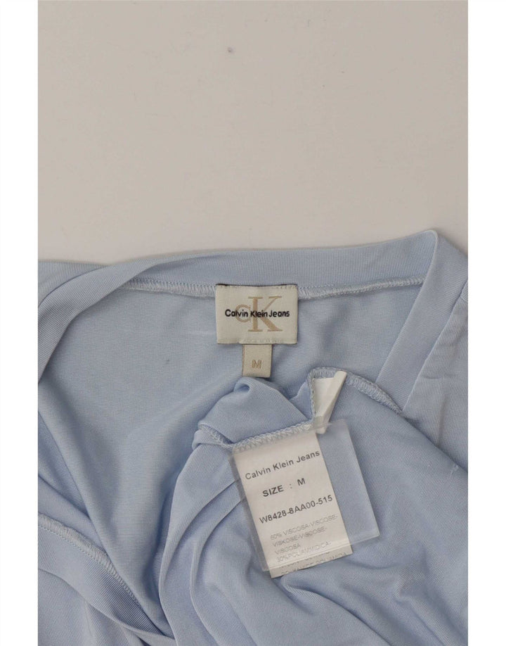 Calvin Klein Jeans Damen Weste Top UK 12 Mittelblaue Viskose