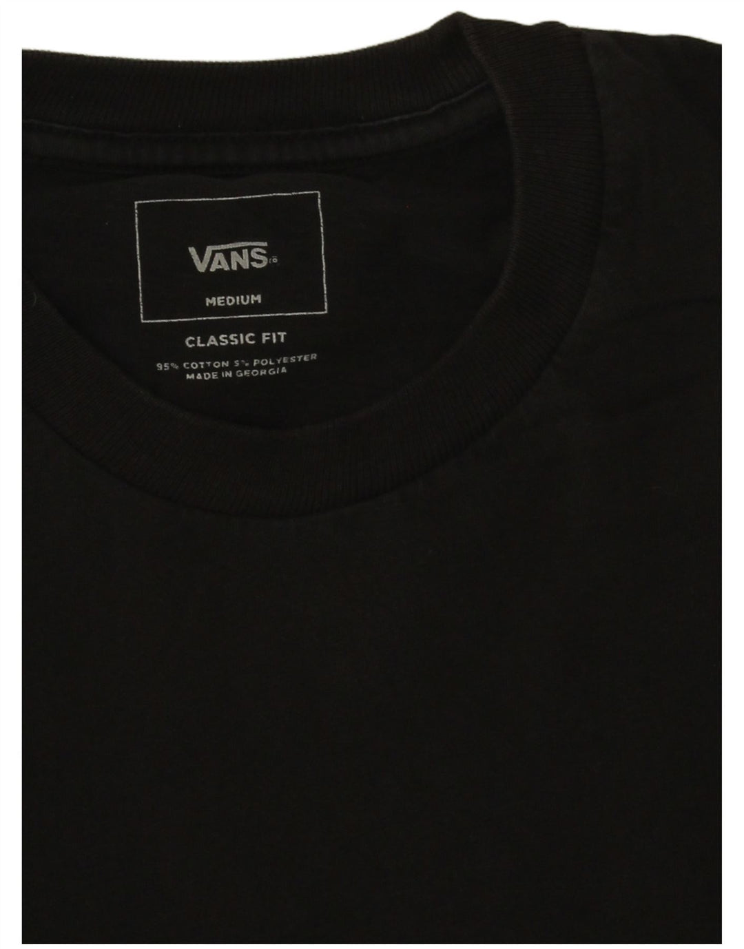 Vans Herren-T-Shirt mit klassischer Passform, Mittelschwarz, Colourblock-Baumwolle