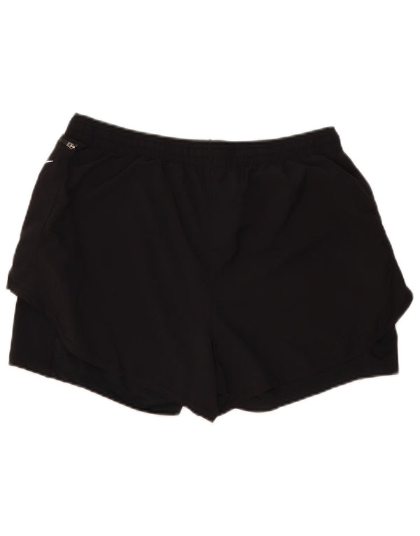 Nike Damen Dri Fit Sport Shorts UK 14 Large Schwarz