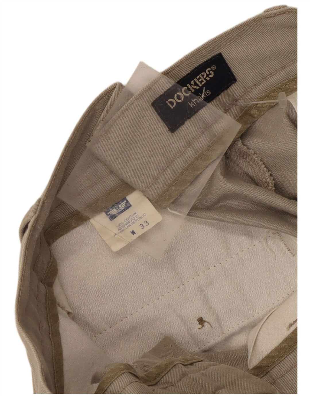 Dockers Herren Khakis Pegged Chino Shorts W33 Mittelbeige Baumwolle