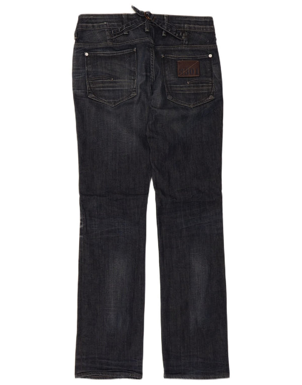 G-Star Damen Straight Jeans W30 L32 Marineblaue Baumwolle