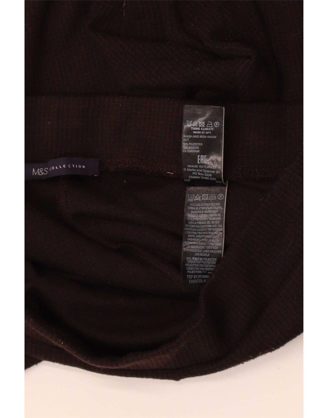 Marks & Spencer Womens Regular Leggings UK 12 Mittelbraunes Polyester