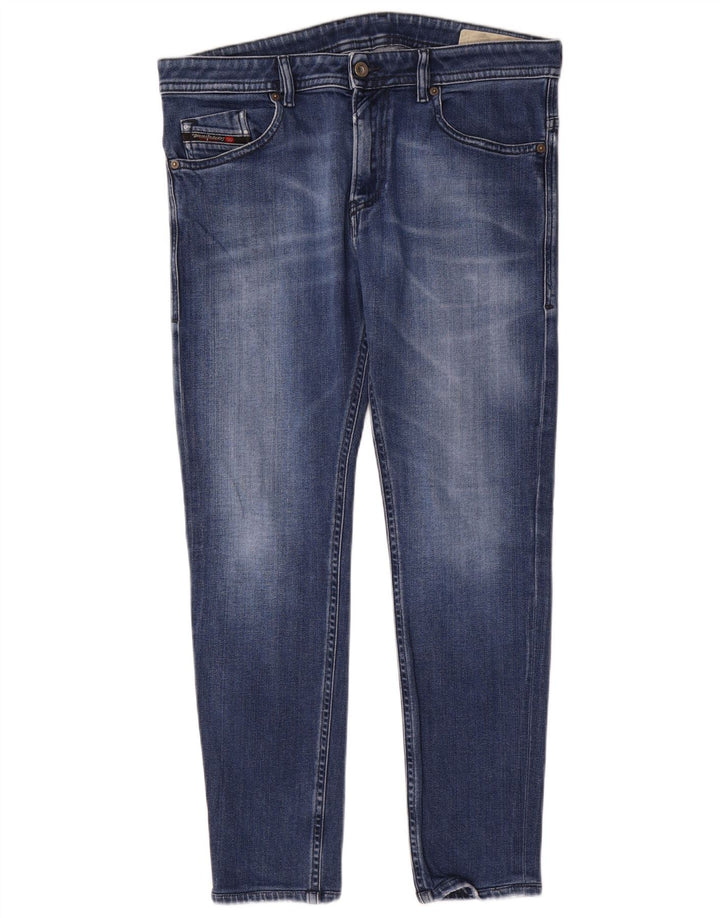 Diesel Herren Slim Jeans W34 L29 Blaue Baumwolle