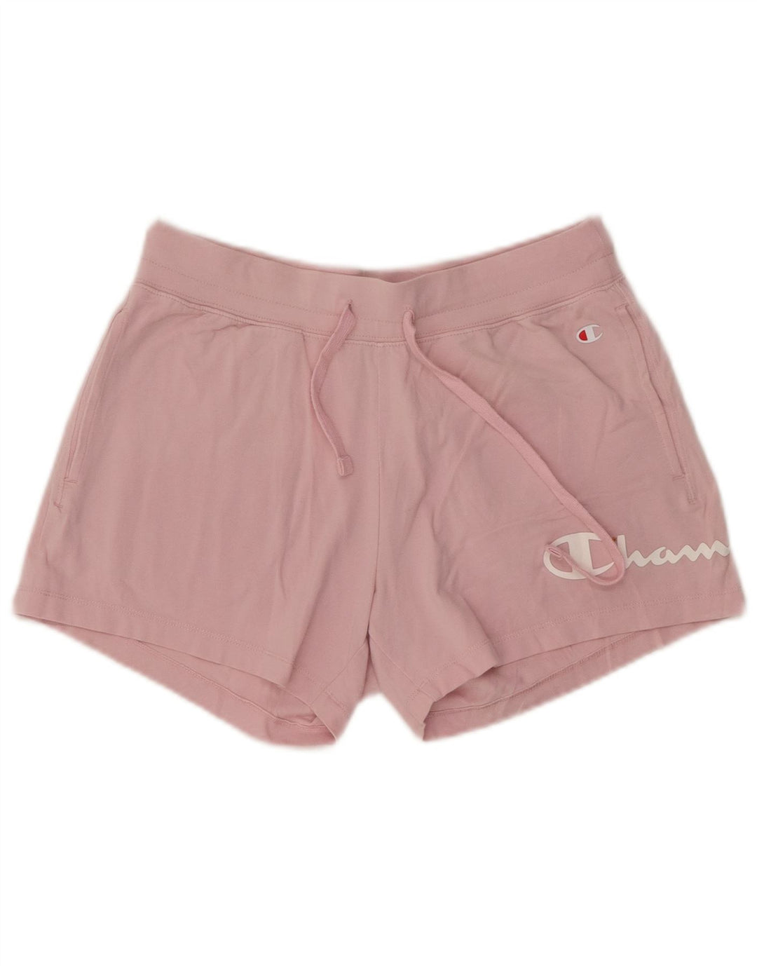 Champion Womens Graphic Sport Shorts UK 12 Mittelrosa Baumwolle