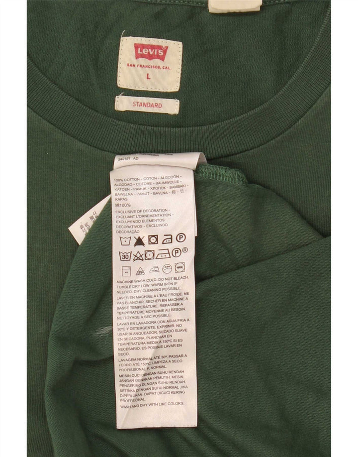 Levi's Herren-T-Shirt mit Standard-Passform, groß, grüne Baumwolle