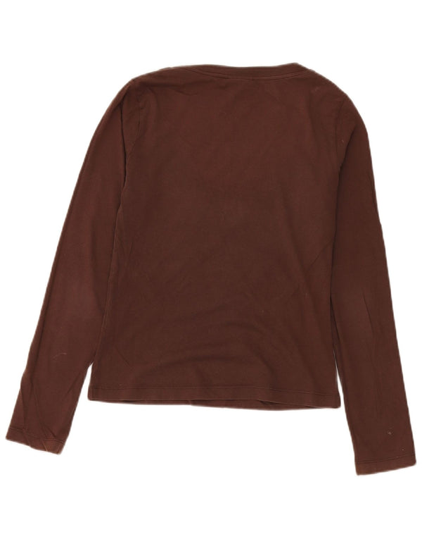 Datch Womens Graphic Top Langarm UK 10 Small Braun