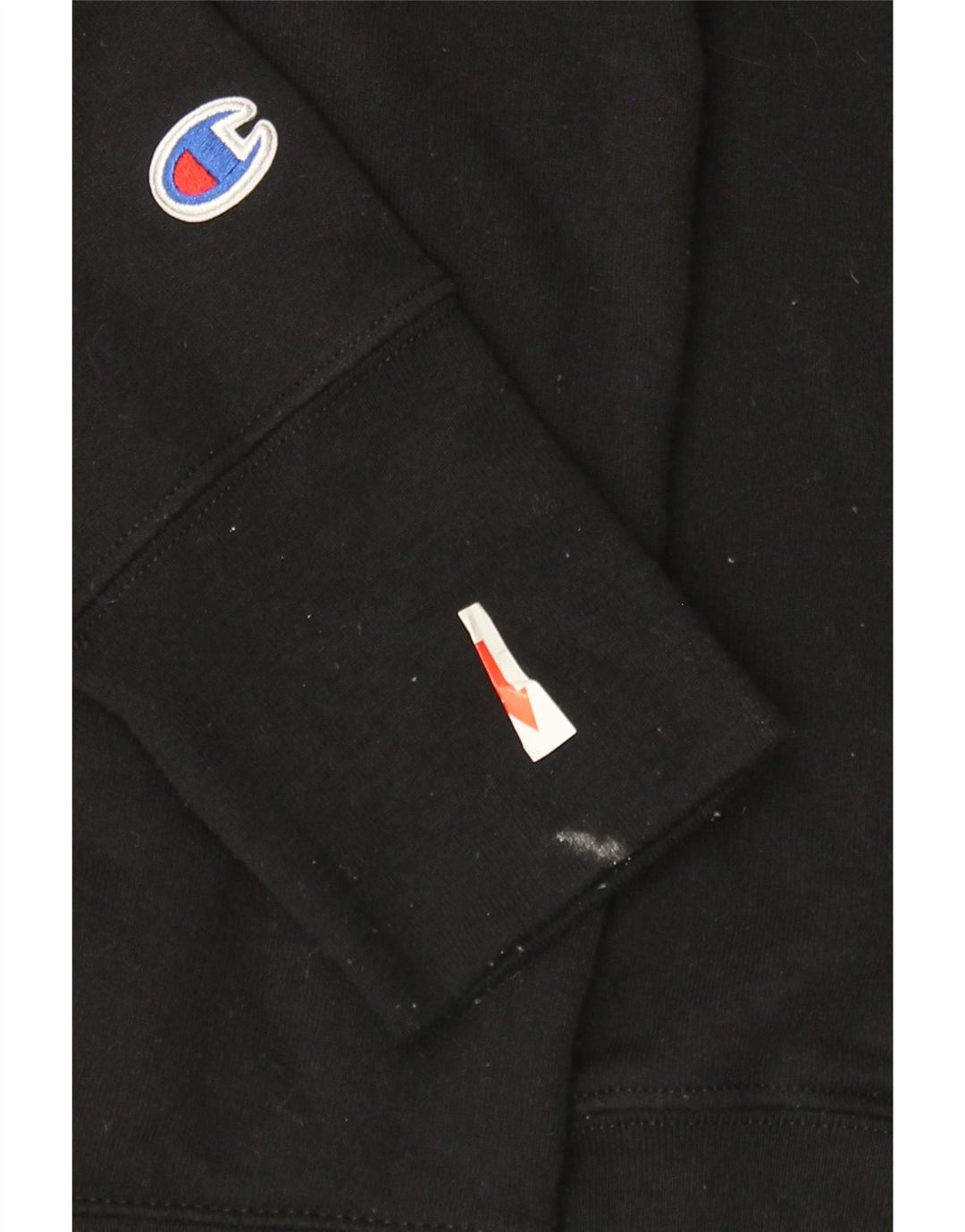 Champion Womens Graphic Hoodie Pullover UK 14 Mittelschwarzes Polyester
