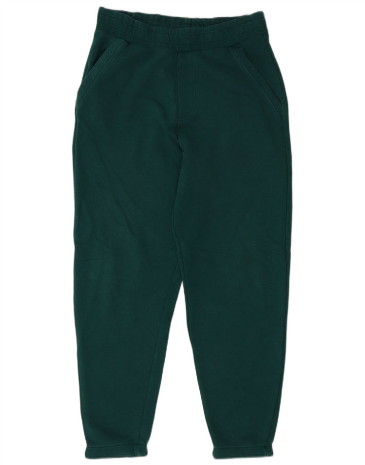 Zara Herren-Trainingshose, Jogginghose, klein, grüne Baumwolle
