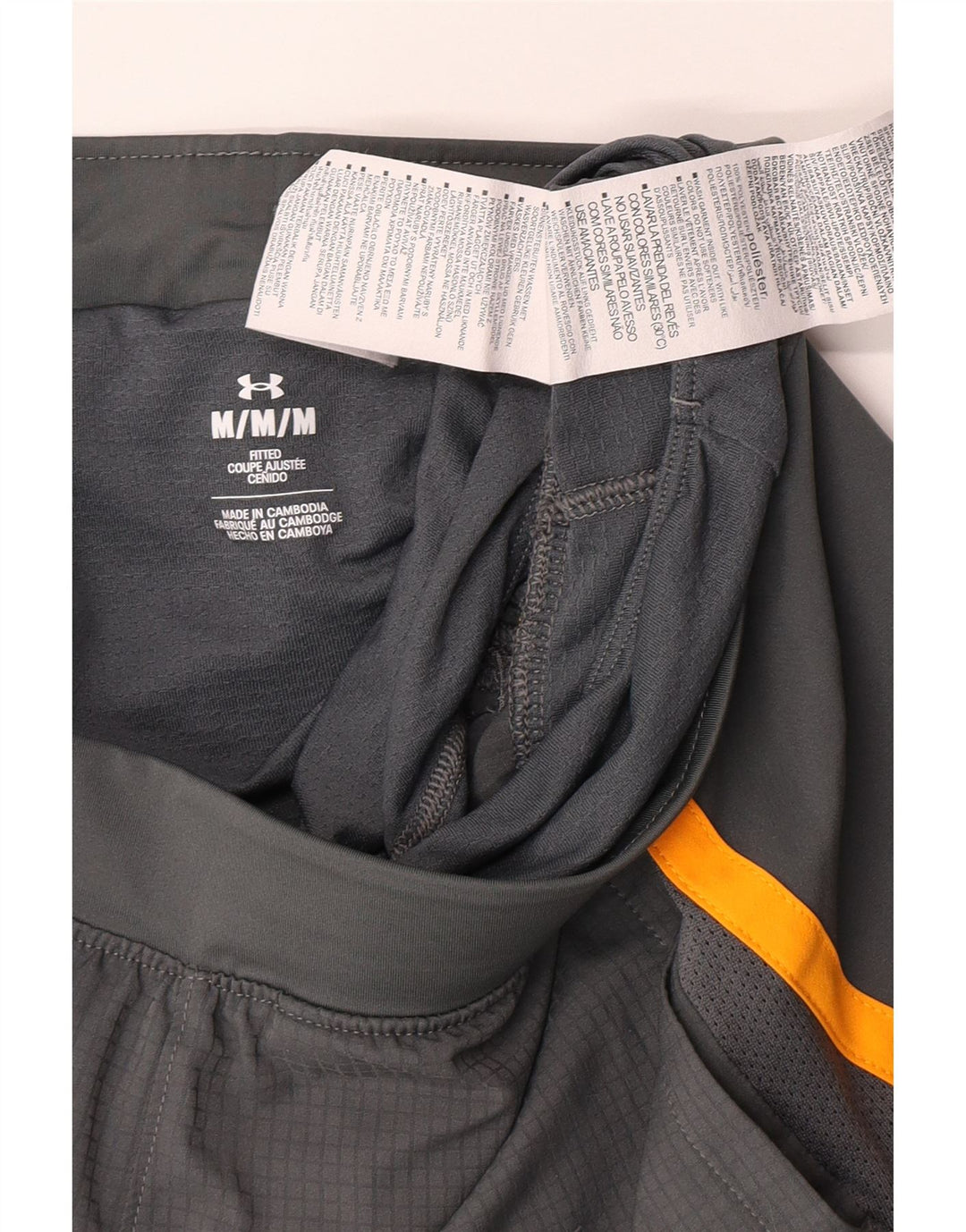 Under Armour Herren Graphic Sport Shorts Mittelgraues Colourblock-Polyester