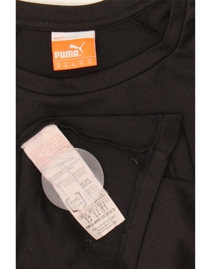 Puma Herren Grafik-T-Shirt-Oberteil Mittelschwarz gestreift aus Polyester