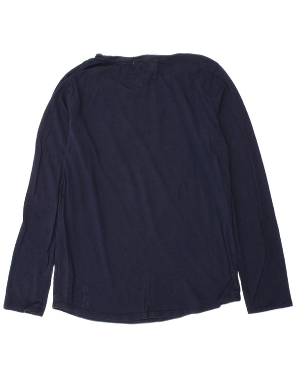 Tommy Hilfiger Langarmshirt mit Grafik für Mädchen, 13–14 Jahre, Marineblau, Baumwolle