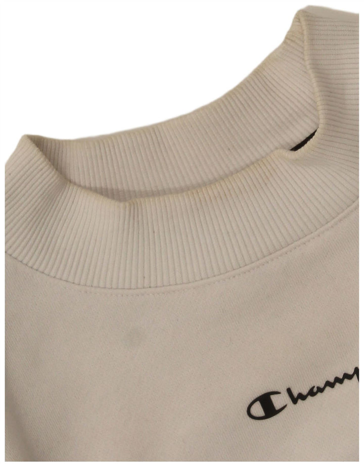 Champion Damen-Sweatshirt mit Grafik, UK 14, Mittelschwarz, Farbblock