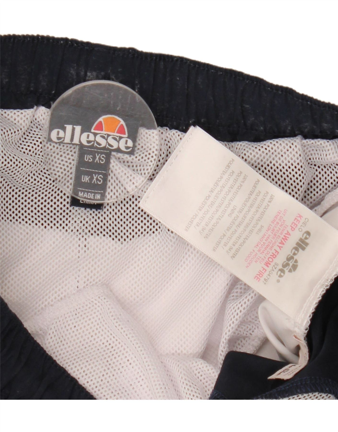 Ellesse Herren Badeshorts XS Mehrfarbiges Colourblock-Polyester