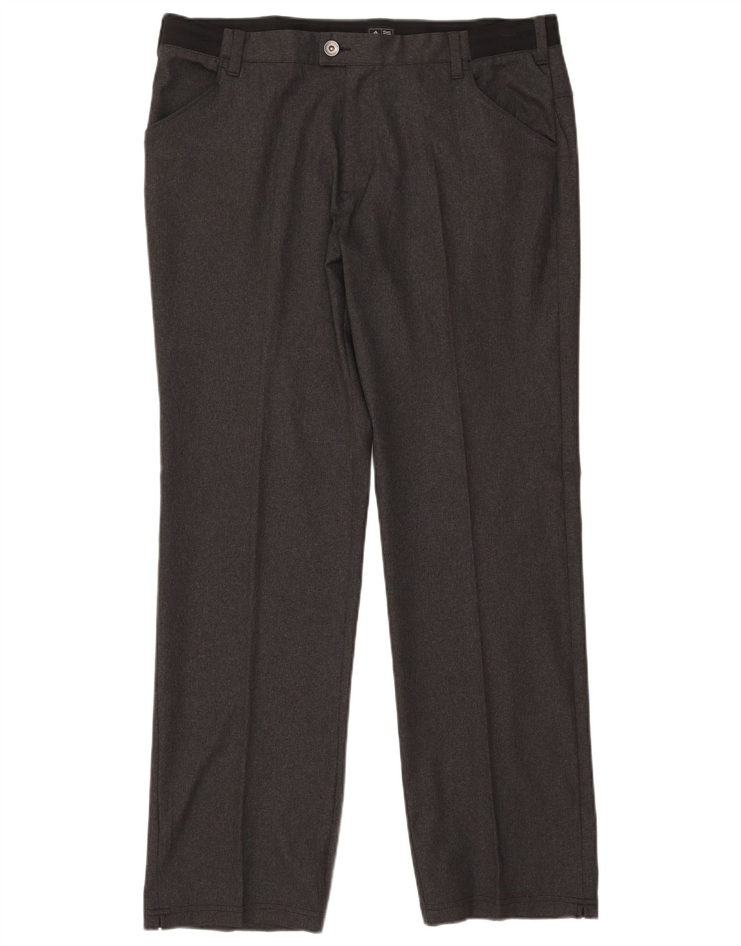 Adidas Herren gerade Freizeithose W38 L34 Grau Polyester