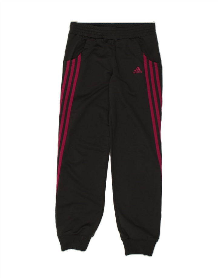 ADIDAS Girls Tracksuit Trousers Joggers 9-10 Years Grey Polyester | Vintage Adidas | Thrift | Second-Hand Adidas | Used Clothing | Messina Hembry 