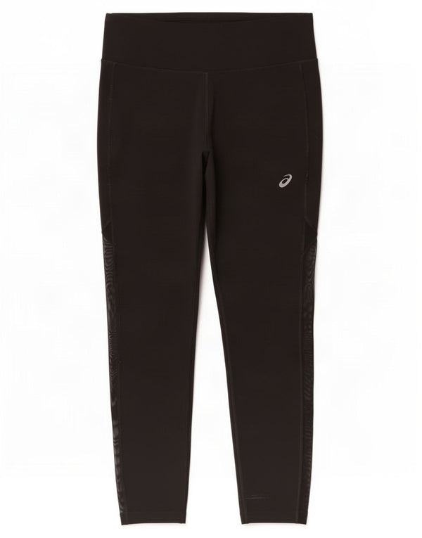 Asics Damen Leggings UK 12 Medium Schwarz Polyester