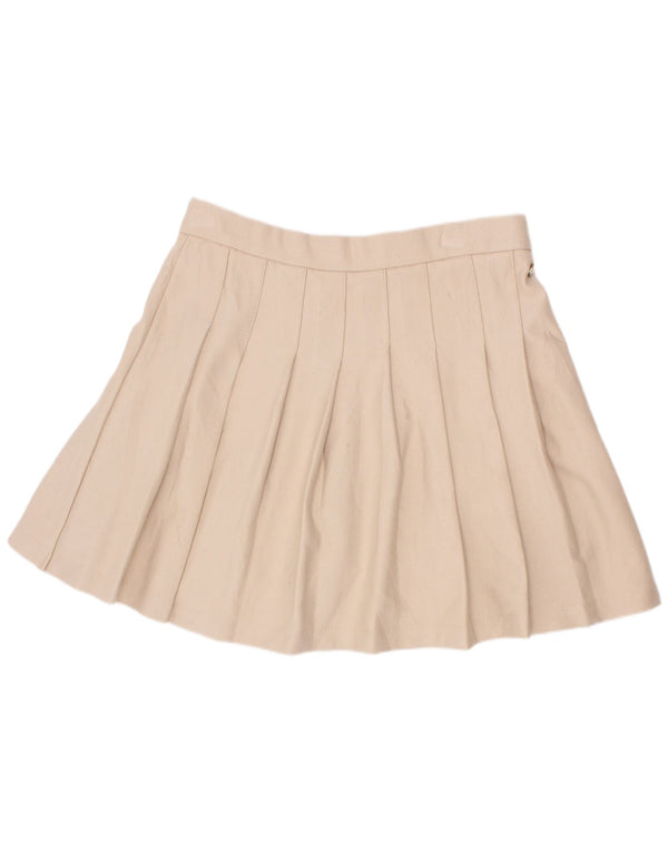 Zara Messer-Faltenrock für Mädchen, 11–12 Jahre, W24, beige Viskose