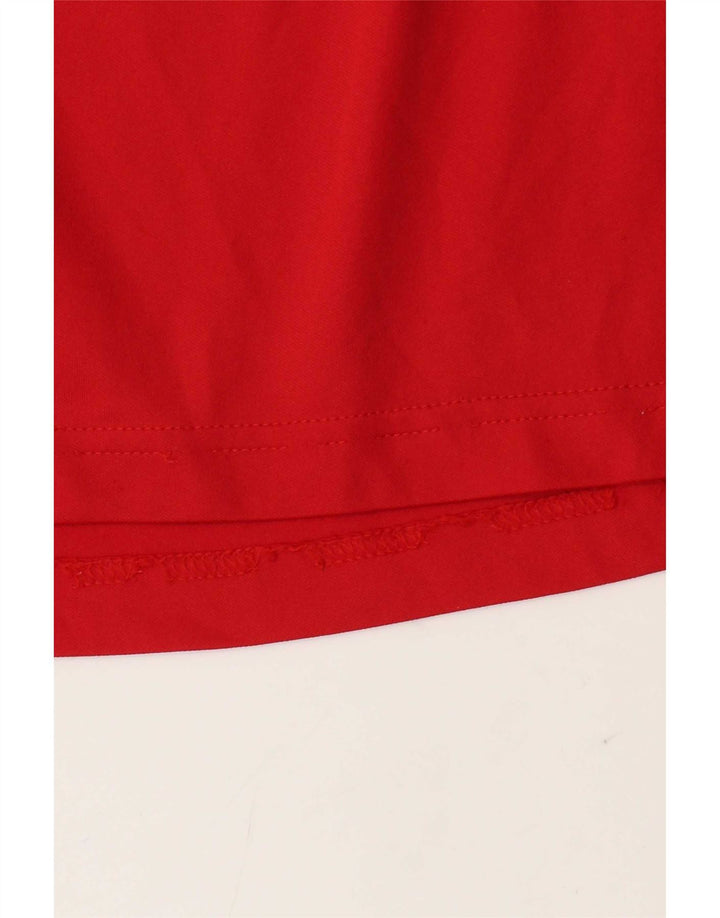 Adidas Herren Climacool T-Shirt Top, großes rotes Farbblock-Polyester