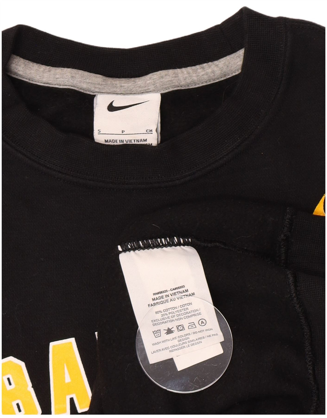 Nike Herren Baylor Bears Grafik-Sweatshirt, Pullover, Größe S, Schwarz, Baumwolle