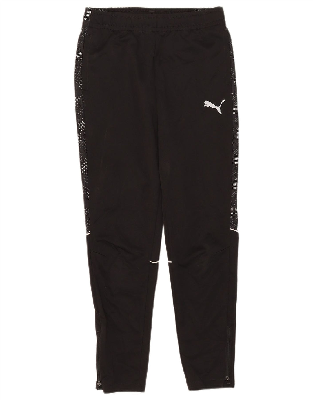 Puma Trainingshose für Jungen, 11–12 Jahre, schwarz gepunktetes Polyester