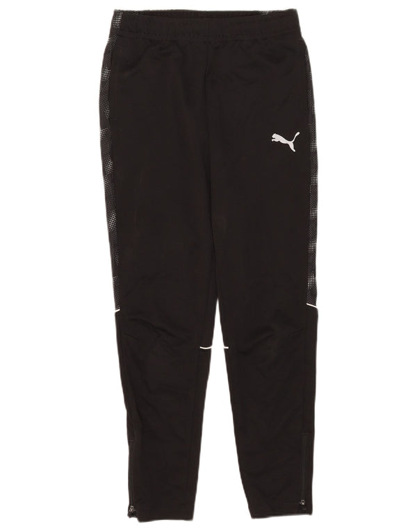 Puma Trainingshose für Jungen, 11–12 Jahre, schwarz gepunktetes Polyester