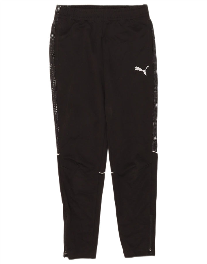 Puma Trainingshose für Jungen, 11–12 Jahre, schwarz gepunktetes Polyester