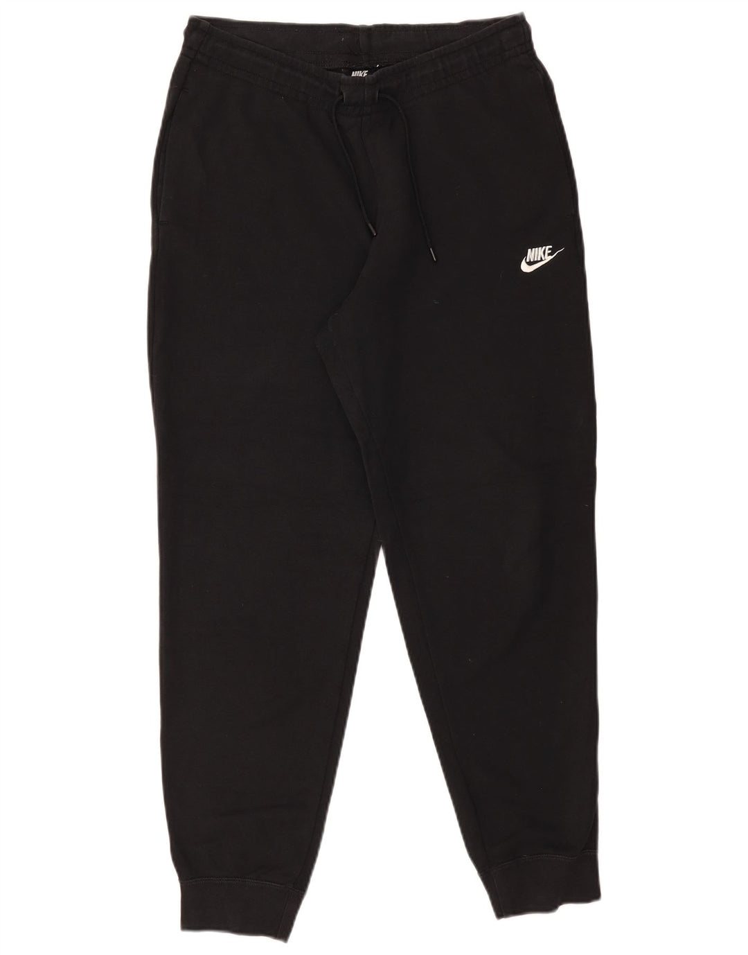 Nike Damen Trainingshose Jogger UK 12 Mittelschwarze Baumwolle