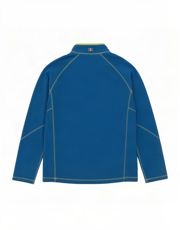 Berghaus Herren-Fleecepullover mit Reißverschluss am Hals, Größe L, Blau