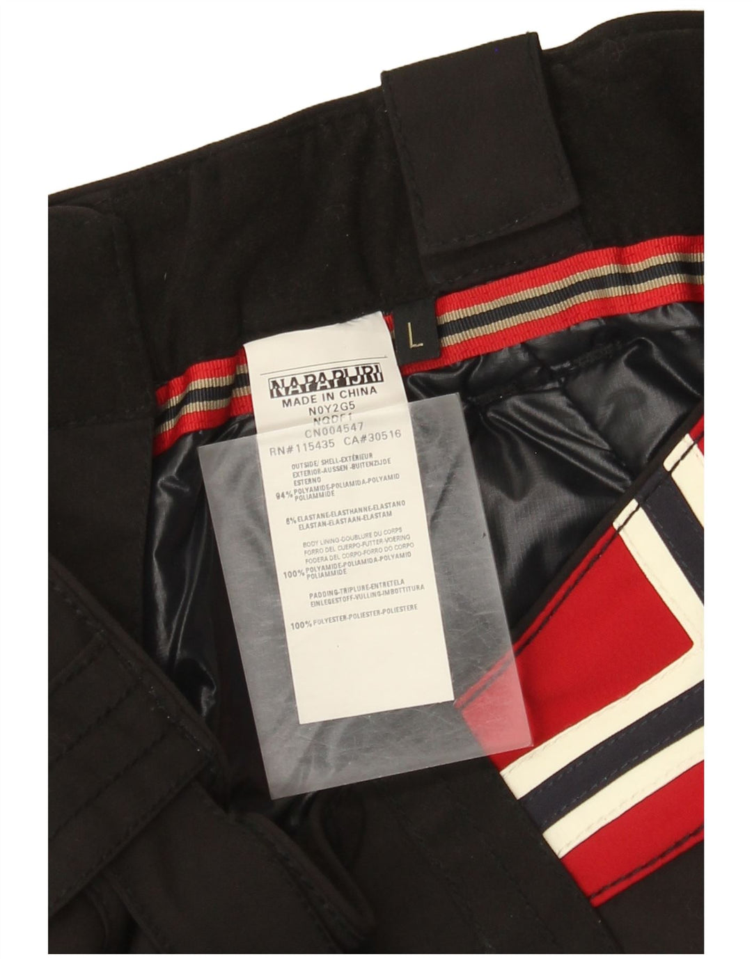 Napapijri Damen Skihose mit Grafik, UK 14, Größe L, Schwarz, Polyamid