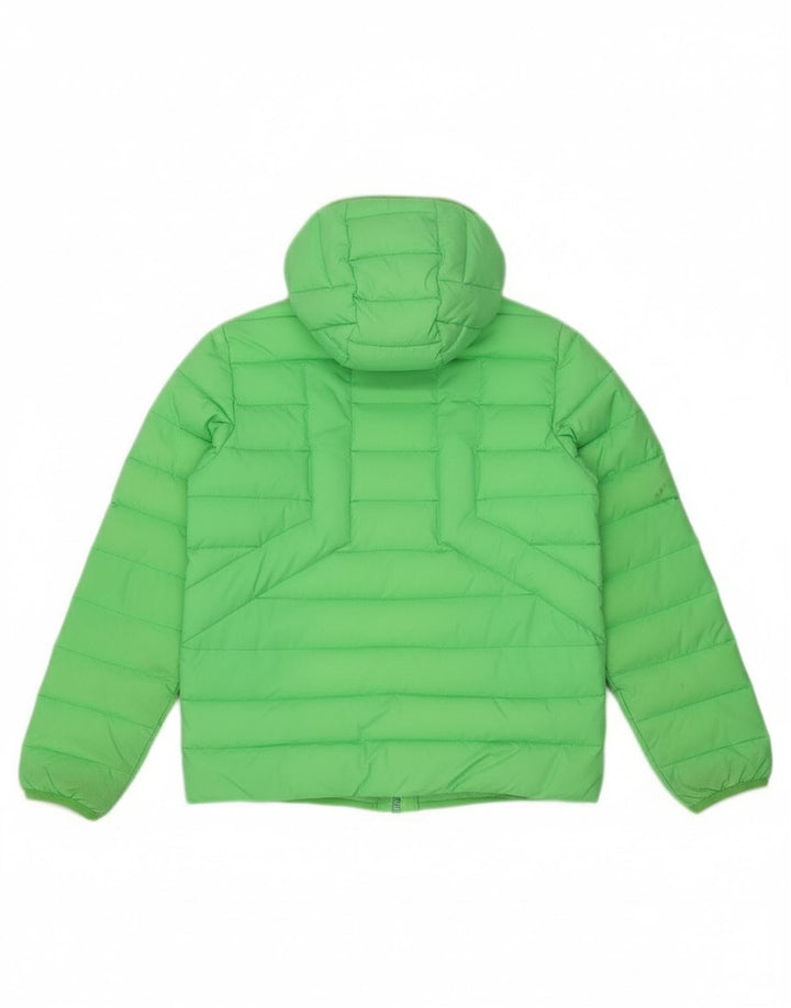 Diesel Jungen wattierte Jacke mit Kapuze, 10–11 Jahre, grünes Nylon