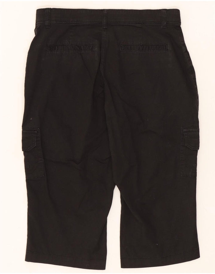 LEE Damen Cargo-Bermudashorts US 6 Medium W30 Schwarze Baumwolle