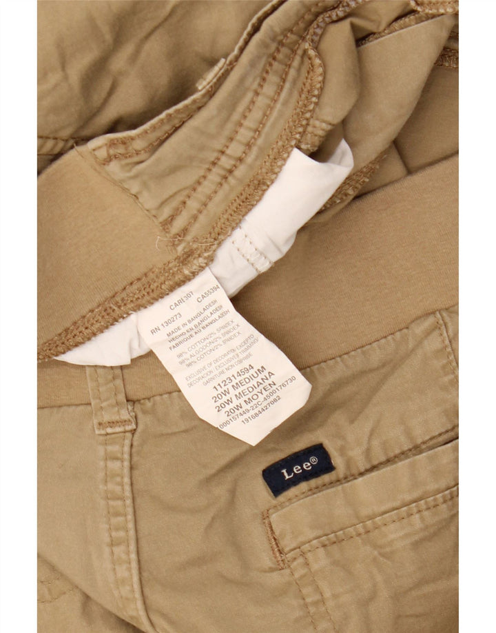 LEE Damen Cargoshorts US 20 3XL W40 Beige Baumwolle