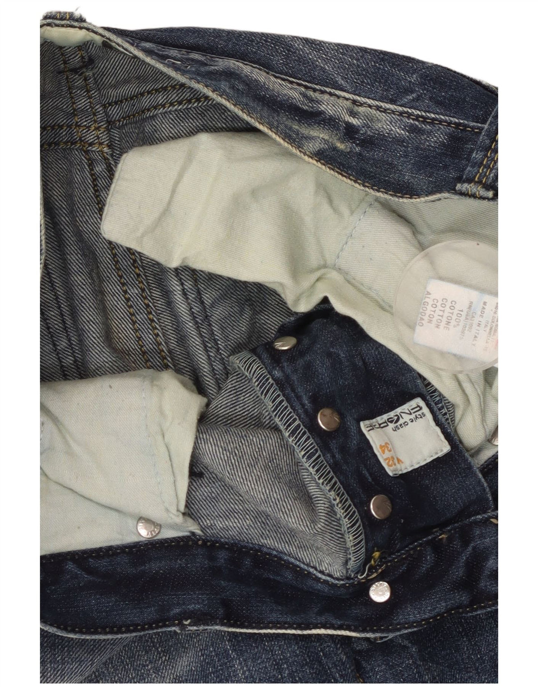 ENERGIE Herren Straight Jeans W32 L34 Blaue Baumwolle