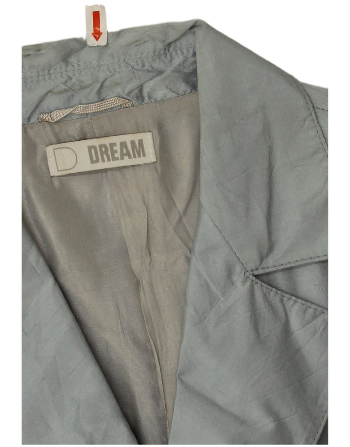 Dream Damen-Blazer mit 2 Knöpfen, Gr. 14, Größe L, Blau, Seide