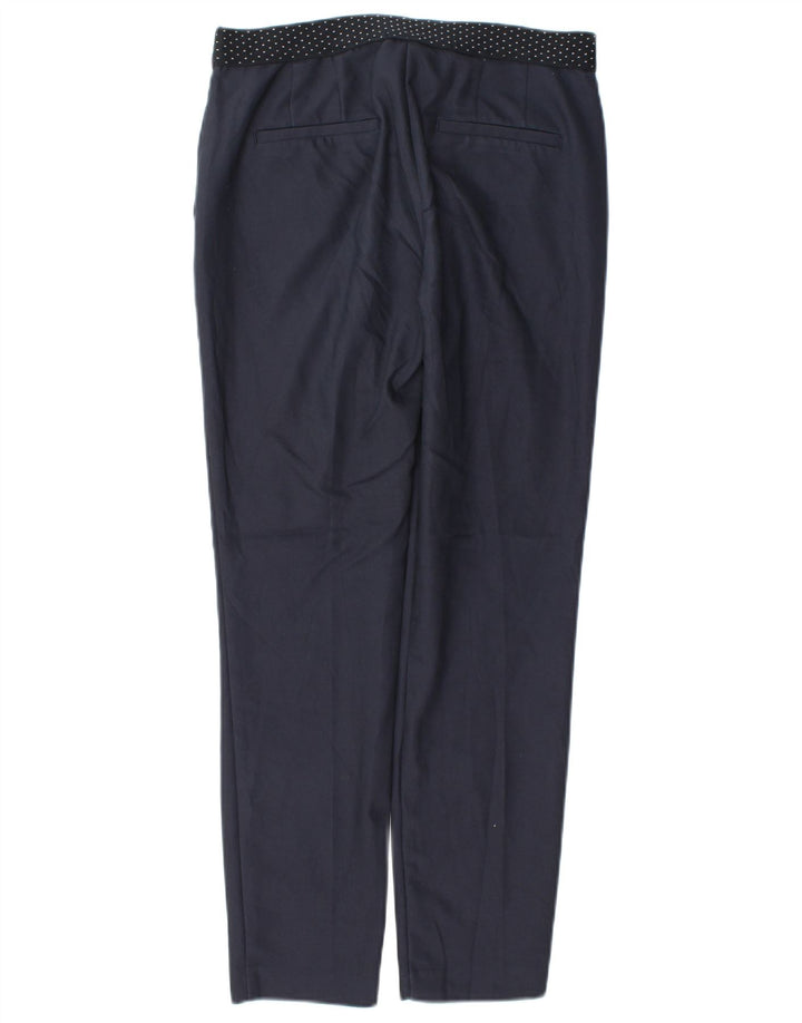 Zara Slim Chino-Hose für Damen, Größe S, W26, L27, Marineblau, Polyester