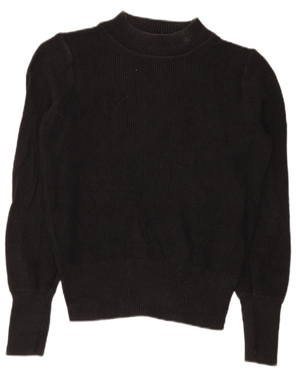 Gap Rollkragenpullover für Damen, UK 14, mittelschwarz, Baumwolle