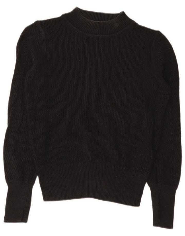 Gap Rollkragenpullover für Damen, UK 14, mittelschwarz, Baumwolle