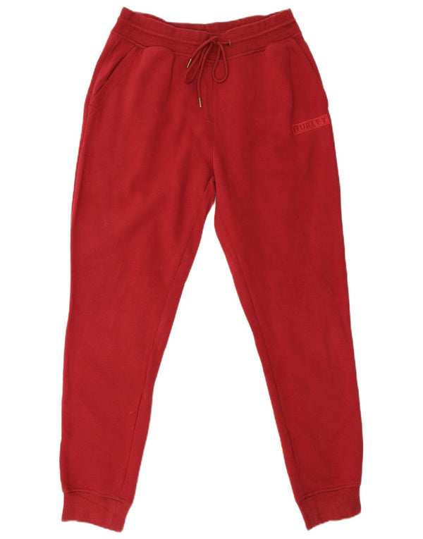 Hurley Damen-Trainingshose, Jogginghose, UK 12, mittelrote Baumwolle