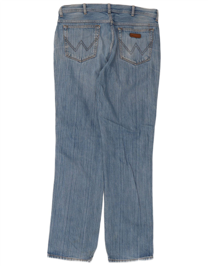 Wrangler Herren Texas Straight Jeans W36 L34 Blaue Baumwolle