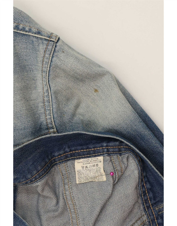 Diesel Herren Jeansjacke UK 42 XL Blaue Baumwolle