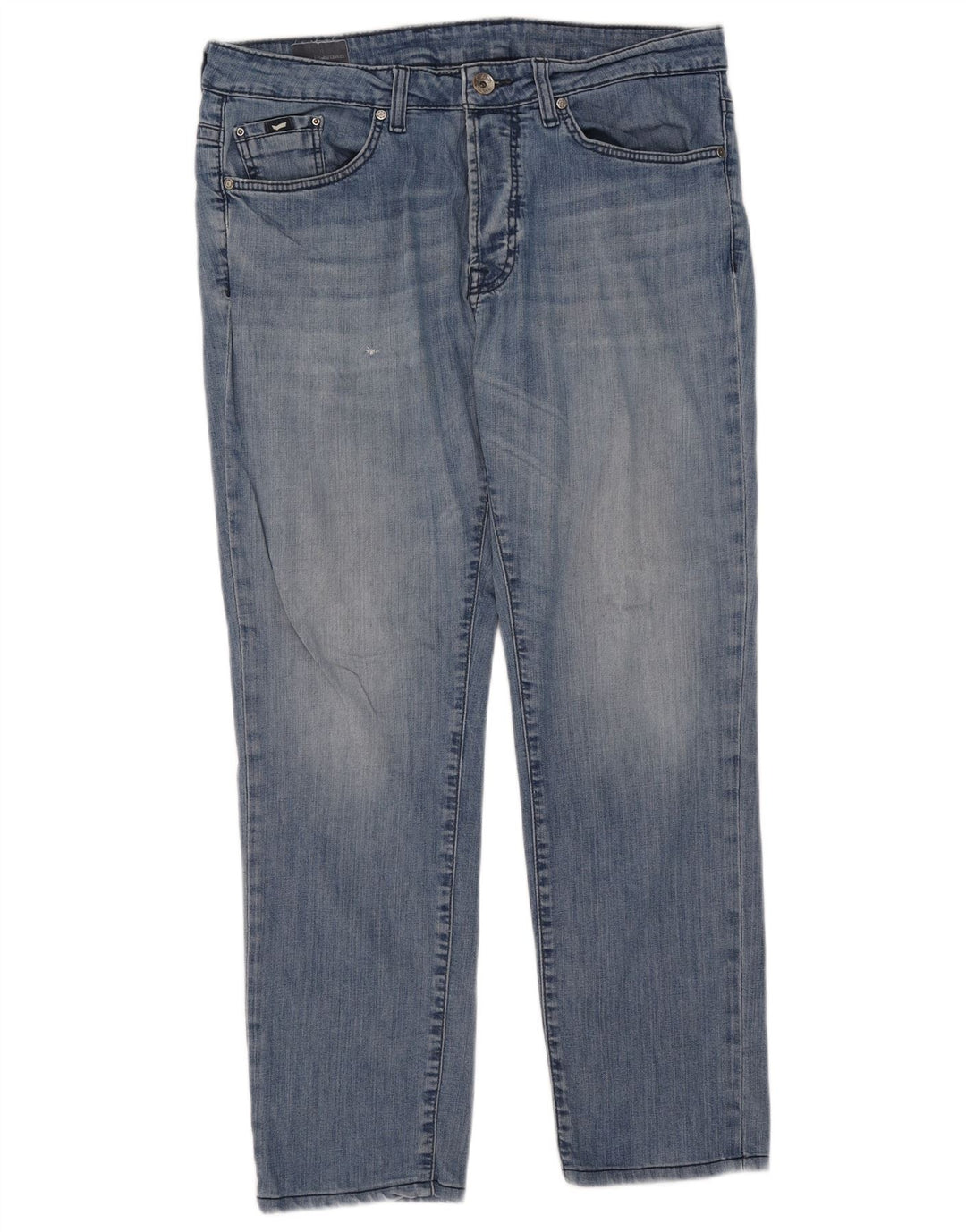 Gas Herren Straight Jeans W36 L29 Blaue Baumwolle